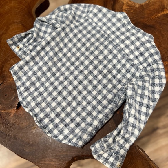 Zara Kids Button Up Checkered Shirt - Picture 3 of 3